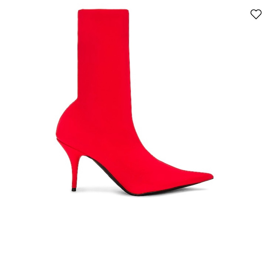 Balenciaga red booties